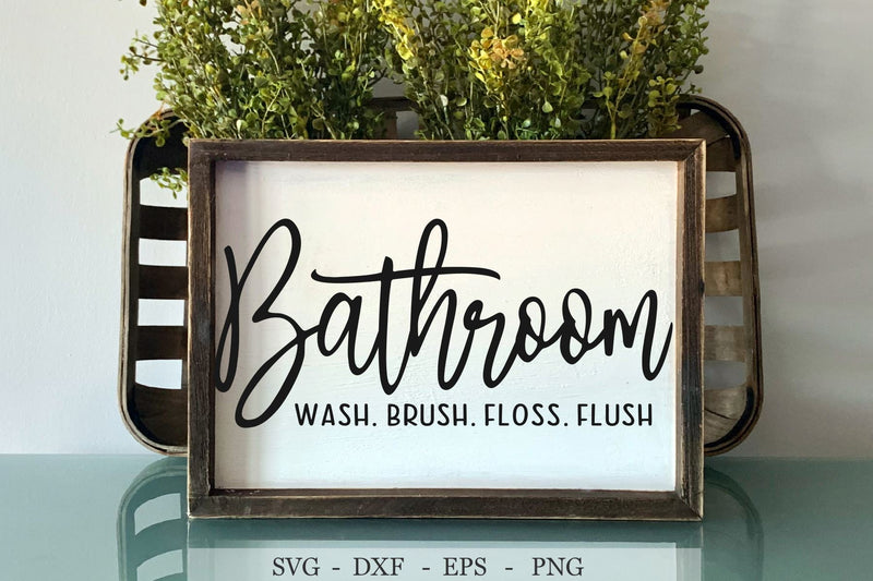 Bathroom svg, farmhouse bathroom svg - So Fontsy