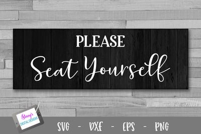 Bathroom SVG - Please Seat Yourself SVG SVG Stacy's Digital Designs 