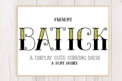 Batick font Font JH-CreativeFont 