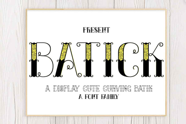 Batick font Font JH-CreativeFont 