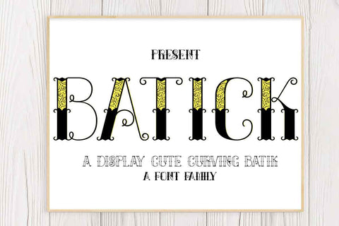 Batick font Font JH-CreativeFont 