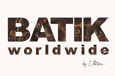Batik Worldwide Font Letterara 