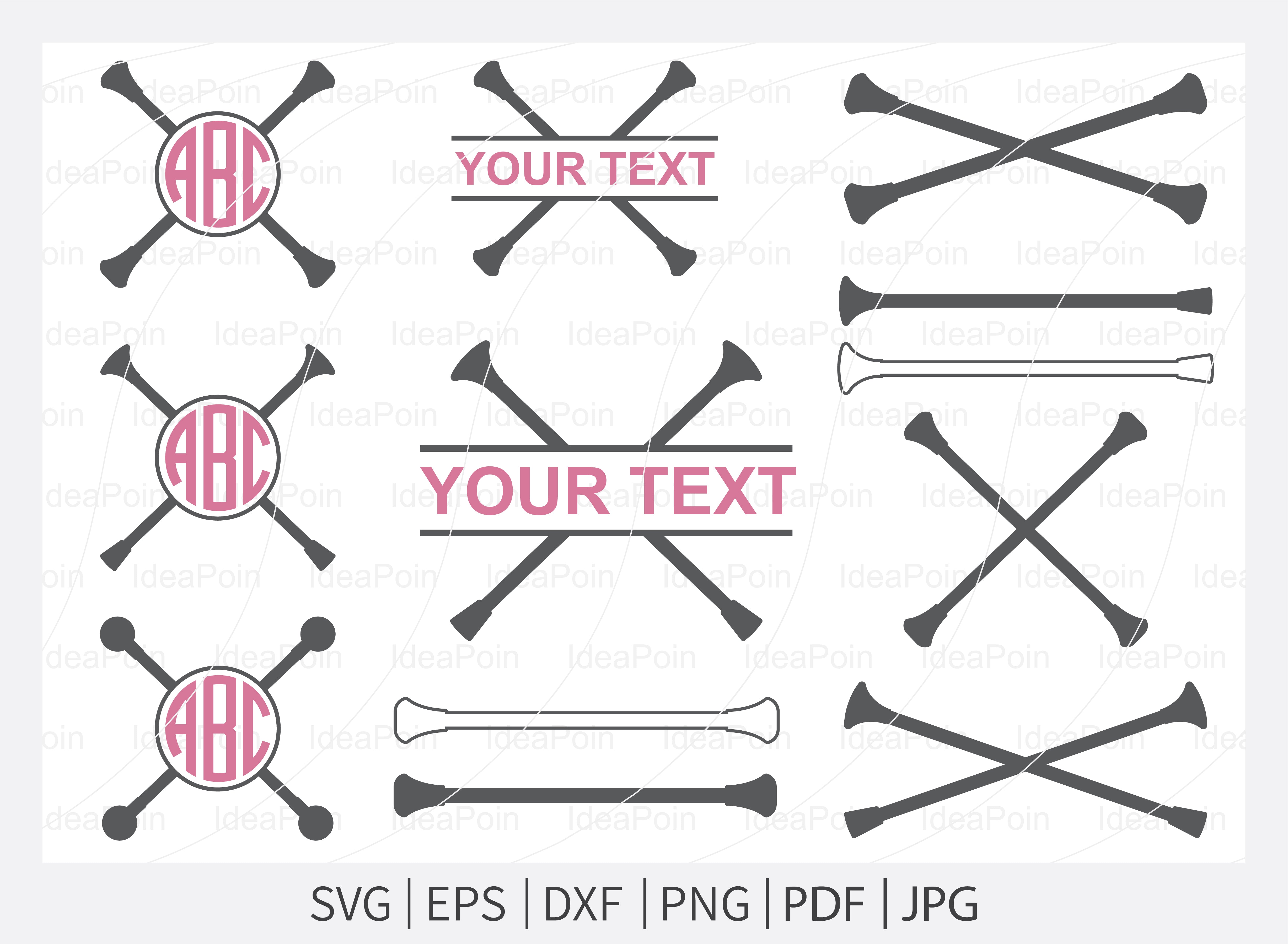 CROSSED GOLF CLUBS SVG file - SVG cut files.com