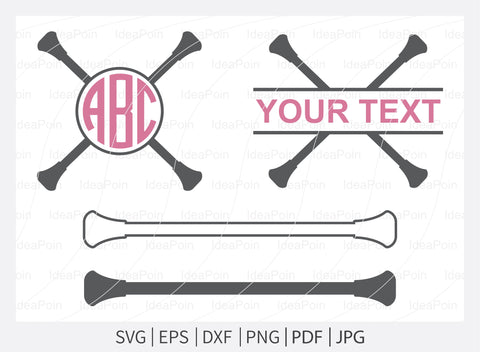 Baton Twirling silhouette, Baton Twirling svg, Dance Gymnastics Monogram SVG, Baton Twirling Dance, Cricut cut files, svg, eps, dxf SVG Dinvect 