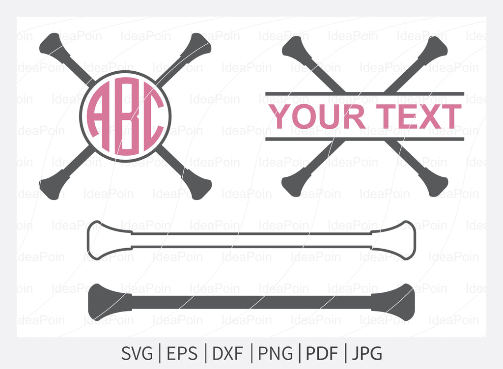 Baton Designs Baton Twirling svg, Dance Gymnastics Monogram SVG, Baton Twirling Dance ...