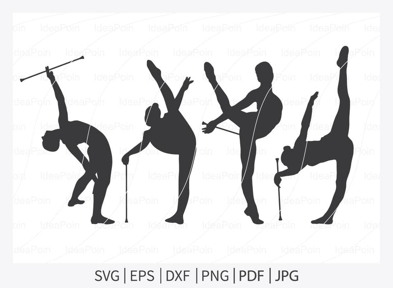 Baton Twirling, Twirling, Baton Twirling Bundle, Baton Twirling silhouette, Baton Twirling