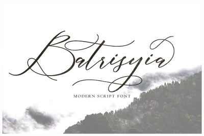 Batrisyia Script Font Fargun Studio 