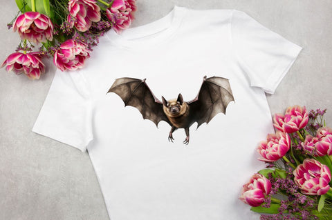 Bats Clipart Bundle, halloween watercolor Sublimation Regulrcrative 