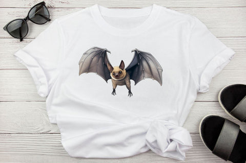 Bats Clipart Bundle, halloween watercolor Sublimation Regulrcrative 