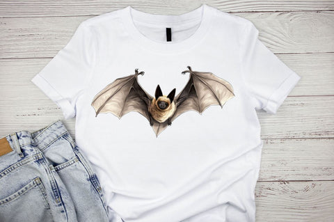 Bats Clipart Bundle, halloween watercolor Sublimation Regulrcrative 