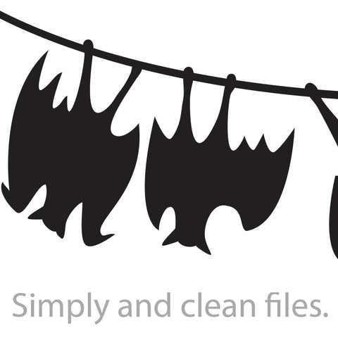 Bats hanging SVG TribaliumArtSF 