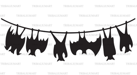 Bats hanging SVG TribaliumArtSF 