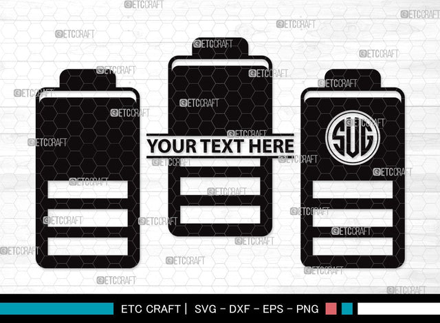 Battery Monogram SVG | Low Battery Svg | Full Charge Battery Svg | Low Charge Svg | Battery Clipart SVG ETC Craft 