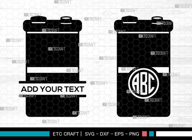 Battery Monogram SVG, Split Monogram Svg, Electric Battery Svg, Energy Battery Svg, Battery Size Svg, Duracell Battery Svg, Battery SVG ETC Craft 