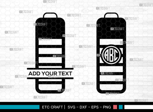 Battery Sign Monogram SVG, Circle Monogram Svg, Low Battery Svg, Batteries Svg, Full Battery Svg, Battery Icon Svg, Battery Sign SVG ETC Craft 