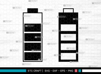 Battery Sign SVG, Low Battery Svg, Batteries Svg, Full Battery Svg, Battery Icon Svg, Battery Sign SVG ETC Craft 