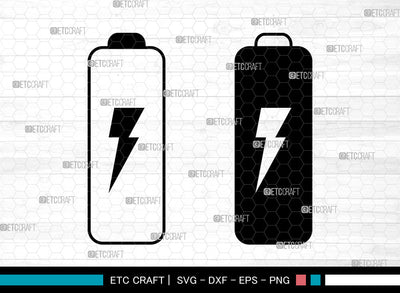 Battery Sign SVG, Low Battery Svg, Batteries Svg, Full Battery Svg, Battery Icon Svg, Battery Sign SVG ETC Craft 