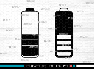 Battery Sign SVG, Low Battery Svg, Batteries Svg, Full Battery Svg, Battery Icon Svg, Battery Sign SVG ETC Craft 