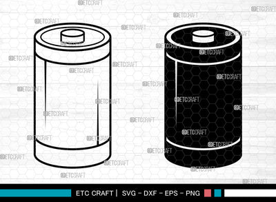 Battery SVG, Battery SVG, Electric Battery Svg, Energy Battery Svg, Battery Size Svg, Duracell Battery Svg, Battery SVG ETC Craft 