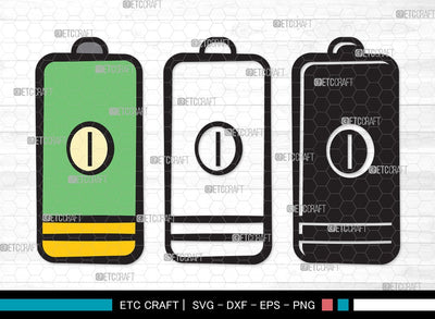 Battery SVG Cut File | Electric Battery Svg | Energy Battery Svg | Battery Size Svg | Battery Clipart SVG ETC Craft 