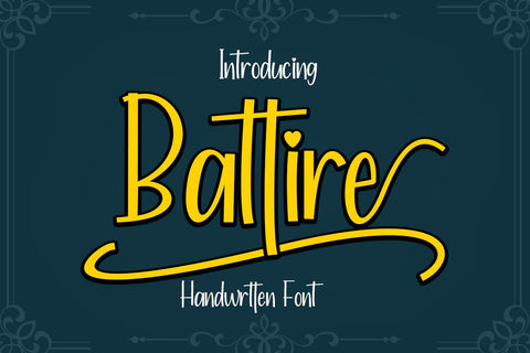 Battire Font Supersemar Letter 