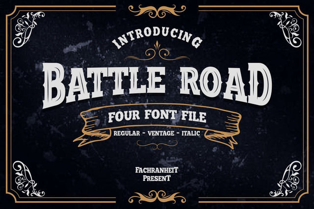 Battle Road Font Fachranheit Studio 