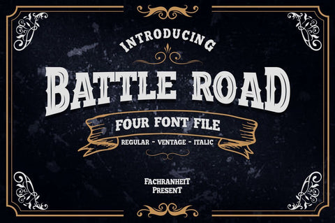 Battle Road Font Fachranheit Studio 