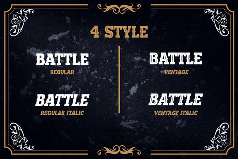 Battle Road Font Fachranheit Studio 