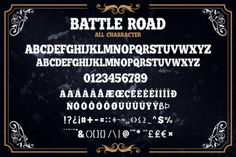 Battle Road Font Fachranheit Studio 