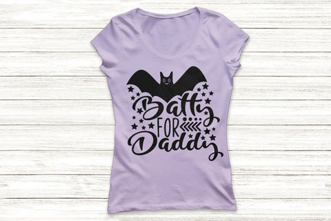 Batty For Daddy| Halloween Bat SVG Cutting Files. SVG CosmosFineArt 