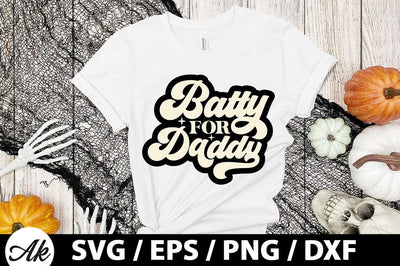 Batty for daddy Retro SVG SVG akazaddesign 