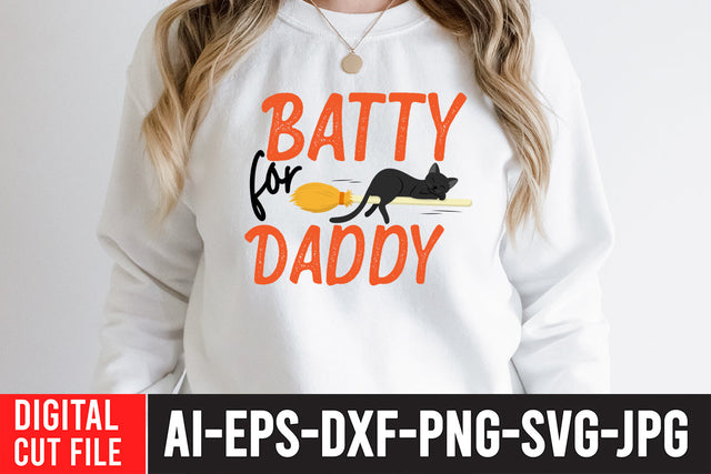 Batty For Daddy SVG Cut File SVG BlackCatsMedia 