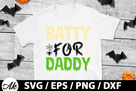 Batty for daddy svg SVG akazaddesign 