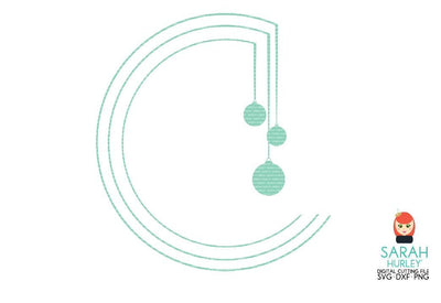Bauble Circle Flourish SVG Sarah Hurley 