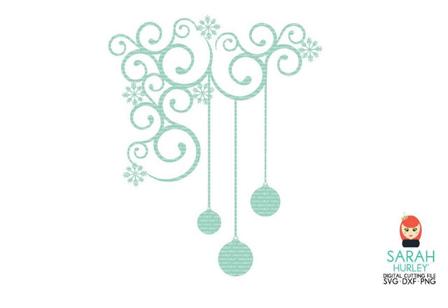 Bauble Corner SVG Sarah Hurley 