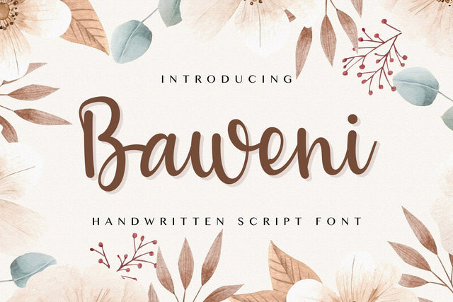 Baweni - Handwritten Script Font Font StringLabs 