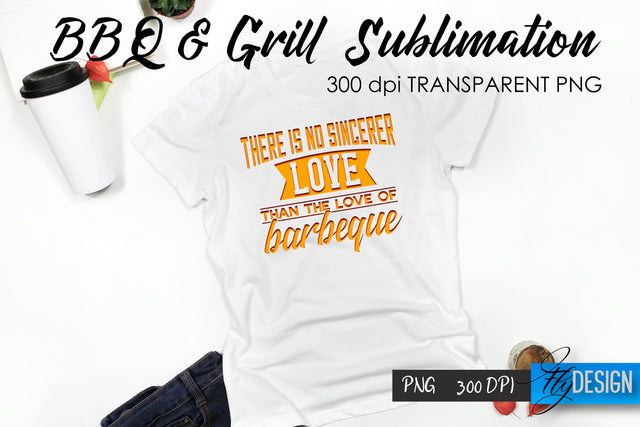 BBQ & Grill T-Shirt Sublimation Design | Fathers Day T-Shirt Design Sublimation Fly Design 