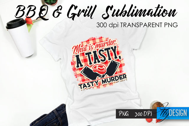 BBQ & Grill T-Shirt Sublimation Design | Fathers Day T-Shirt Design Sublimation Fly Design 