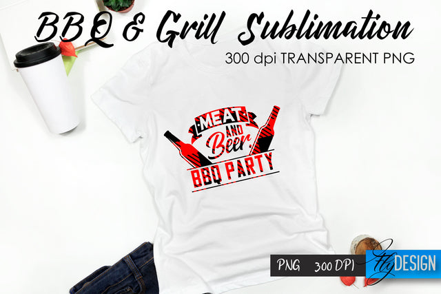 BBQ & Grill T-Shirt Sublimation Design | Fathers Day T-Shirt Design Sublimation Fly Design 