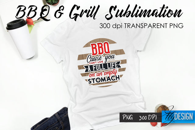 BBQ & Grill T-Shirt Sublimation Design | Father’s Day T-Shirt Design Sublimation Fly Design 