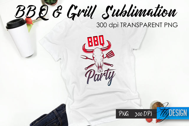 BBQ & Grill T-Shirt Sublimation Design | Father’s Day T-Shirt Design Sublimation Fly Design 