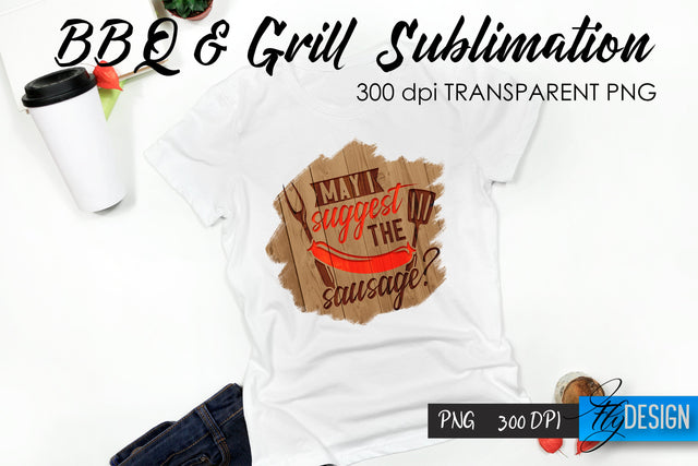 BBQ & Grill T-Shirt Sublimation Design | Fathers Day T-Shirt Design Sublimation Fly Design 