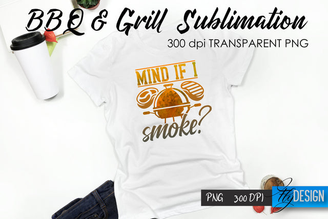 BBQ & Grill T-Shirt Sublimation Design | Fathers Day T-Shirt Design Sublimation Fly Design 
