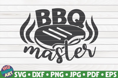 Bbq master SVG | Barbecue quote SVG HQDigitalArt 