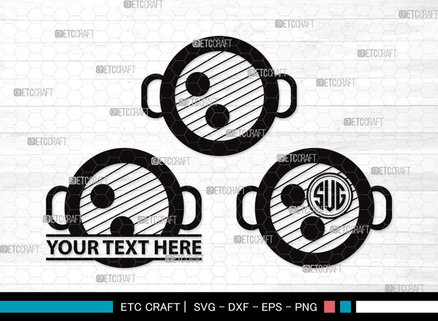 BBQ Stove Monogram SVG | Barbecue Svg | Grilling Svg | Barbecue Pan Svg | Grill Svg | Kitchen Svg | BBQ Stove Clipart SVG ETC Craft 