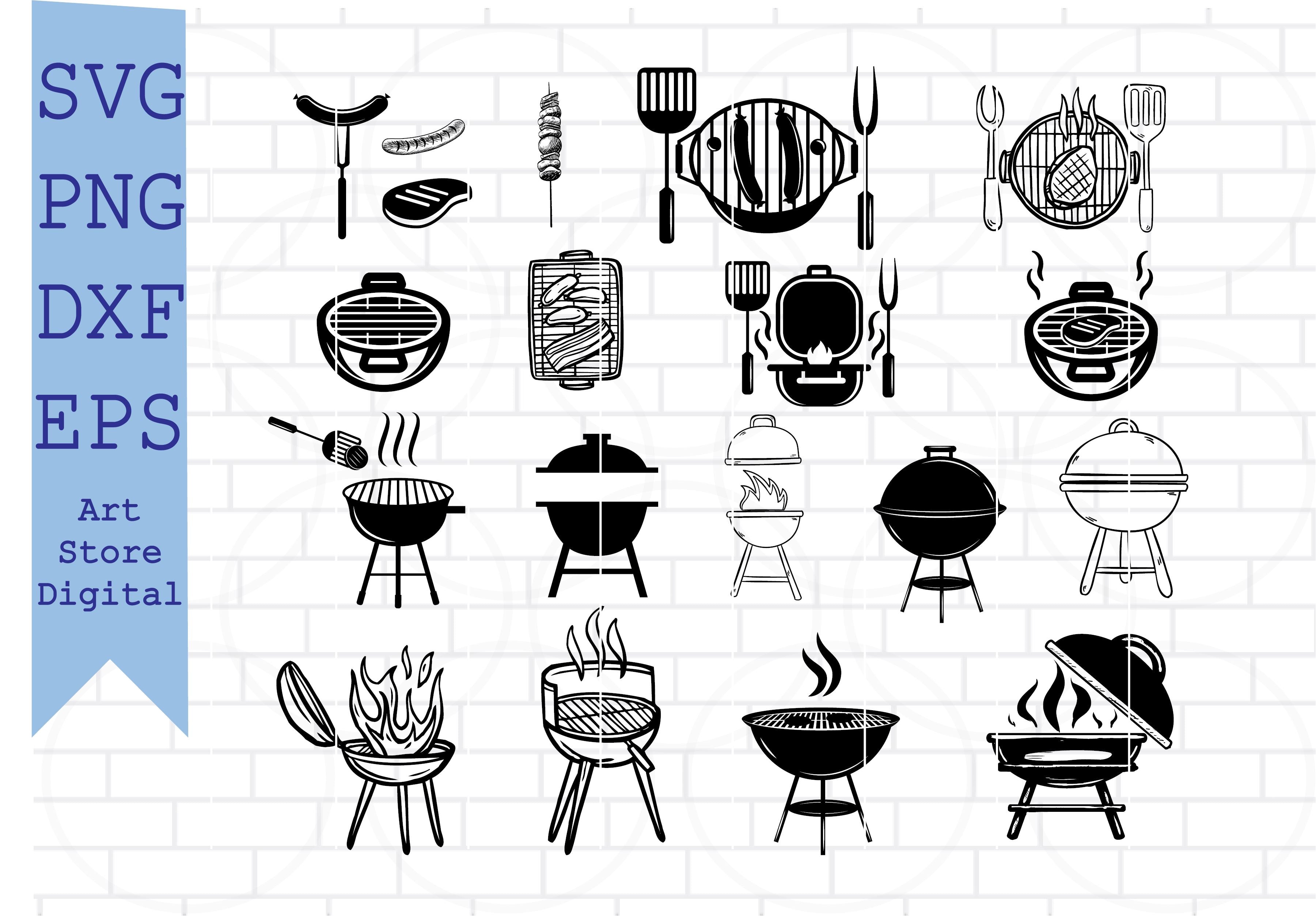 Barbecue Equipment - Pictogram Royalty Free SVG, Cliparts, Vectors