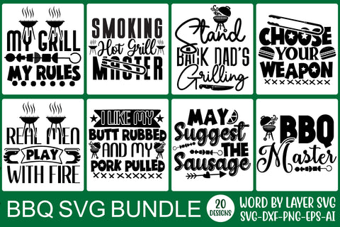 BBQ SVG Bundle, Barbecue Svg, Bbq Svg, Meat Svg, Grill Svg, Grilling Svg SVG Rafiqul20606 