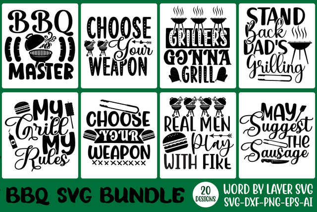 BBQ SVG Bundle, SVG Cut File, SVGs, Quotes and Sayings, Food & Drink, Holiday,On Sale, SVG Rafiqul20606 