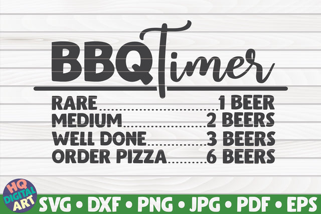 Bbq timer SVG | Barbecue design SVG HQDigitalArt 