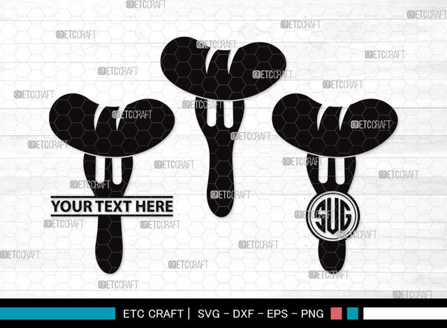 BBQ With Spatula Fork Monogram SVG | Barbecue Svg | Spatula Fork Svg | Grilling Svg | Grill Svg | Kitchen Svg | BBQ Clipart SVG ETC Craft 